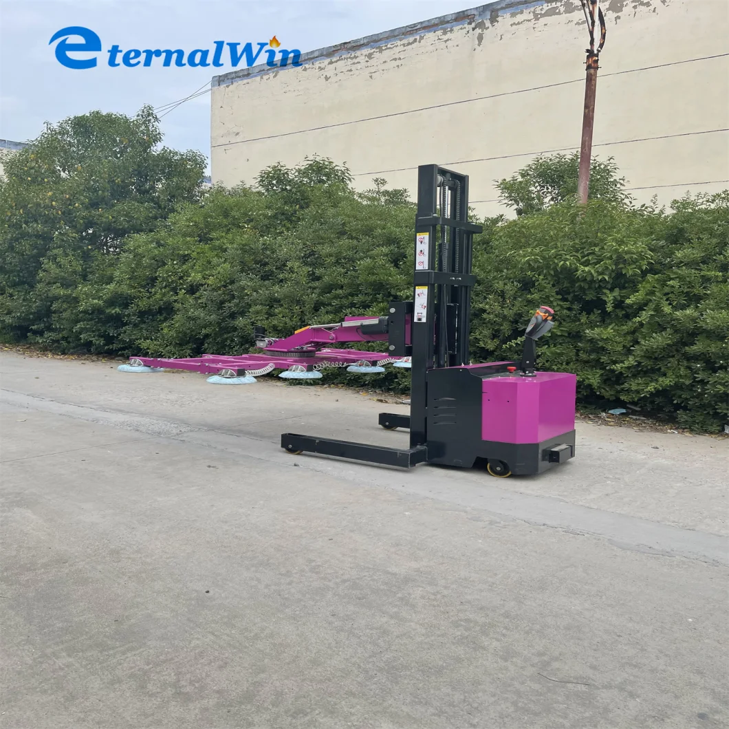 Lifting Semi Electric Pallet Stacker Walking Type Electric Stacking Suction Cup Truck Forklift